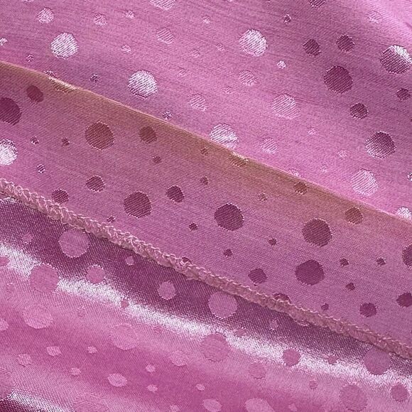 90s Versus Giani Versace Polka Dot Jacquard Pink Shift Dress IT44/US8 Preppy Mod - Picture 8 of 10